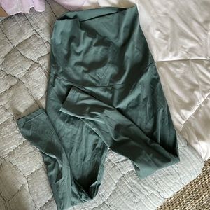 Poshdiva teal maternity leggings